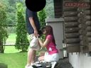 Outdoor affair act on golf course with a married woman who is caddying golf real vaginal shot