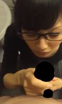 【Facial Ejaculation】Glasses Her Facial Cumshot and Cleaning Blow