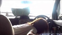 [Amateur personal post] Young wife's nasty affair in a car in broad daylight! !!