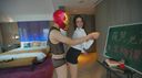 In the cosplay game, a busty model plays the role of a teacher and takes biological lessons to a perverted student.