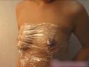 [None] Slender busty beauty and saran wrap S〇X♥