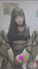 《Man's daughter》Selfie masturbation♡ of paitin transvestite who is too beautiful