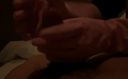 【個人撮影】　ピンクの炊事用ゴム手袋で手コキ　2