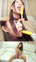 ☆ K model Yui-chan series (5) Stick ice cream licking enamel high leg (pink) Imitate and suck
