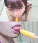 ☆ C model Yurina-chan series (5) Stick ice cream licking enamel high leg (pink) Sticky with a simulated