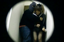 【Panchira】Mask Man Comes! Hidden photo ♪ of beautiful girl J〇's pants through stockings