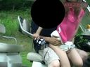 Outdoor affair act on golf course with a married woman who is caddying golf real vaginal shot