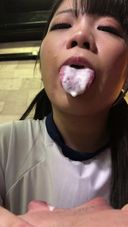 [Vertical video] With dessert properly! Sweeten yogurt in your mouth before transferring ♪ it to your mouth Kanon(3) FETK00452