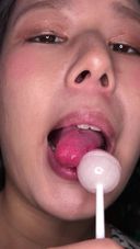 【Vertical Video】A gift of saliva (peach flavor) from a beautiful woman with a beautiful tongue ☆ Bookmark (3) FETK00483