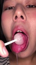 【Vertical Video】A gift of saliva (peach flavor) from a beautiful woman with a beautiful tongue ☆ Bookmark (3) FETK00483