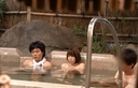 A beautiful married woman who was with another person's stick in a mixed bathing hot spring!