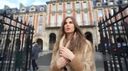 In Paris, France, the exposure of a beautiful woman who puts out her and dick in front of the Arc de Triomphe is so great that the exposure of the beautiful woman is so great that the grass w