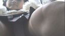 【개인 사진】 【펀치라】역 승강장에서 제복 소녀의 ♪ 스커트를 몰래 찍어 엉덩이가 튀어나온 핑크 팬티 GET!