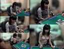 A cute girl who is ducked by the young president in mahjong and made to get naked!