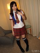 G-AREA Kumie-chan is a cute maid café clerk with big breasts