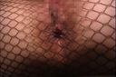 [Personal shooting] An active female college student is thrust back while wearing fishnet stockings and her plump big ass shakes!