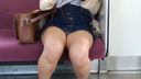 【자수 클리어▼】노자카 46계 미소녀의 데님 미니 새하얀 대면 펀치라! ! 4K 촬영 [무찌무치 허벅지]