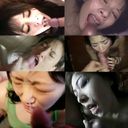 [Amateur personal post] Facial cumshot omnibus of 6 erotic cute girls! !!