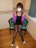 【Ai, 33 years old, housewife】 [Pantyhose appreciation] ◎ Black pantyhose< languard and toe reinforcement>