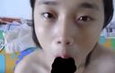 [Raw saddle / mouth shooting] Ejaculation record to her