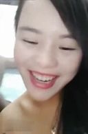 A beautiful woman with an abnormal sexual habit even though she is cute, such as happily giving a in the car, showing off her, and immersing herself in sex ...