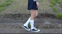 Woman walking on heels Walking with pumps, loafers and sneakers stomping kakato