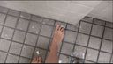 Barefoot fetish entering a dirty toilet barefoot and blackening the soles of your feet