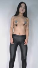 [Perverted Warning] A meaningless work in which an Asian woman wears something floundering on her nipples and dances in kinky tights that show her dick ...