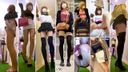 [Cross-dressing set 4th] 2 types of cosplay + blue miniskirt (No.10 + 11 + 12) + e-mail magazine members only video included