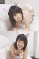 ☆ C model Rumi-chan series (8) Cat ear tail cotton bread (white) Nyan nyan pose with cat ears