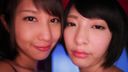 W short cut beautiful girl good friend duo sudden lesbian experience Riku Minato Miku Abeno (2)