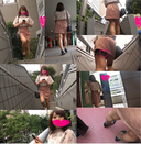◆卡托潘型的美麗捲毛妹妹！ ！！ 在電梯裡倒置紅色和蓬鬆的褲子。