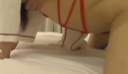 [Personal shooting] M type doero beauty who is tied up and exposed with red rope in response to a request to be lightly tied up, orgasms with, orgasms with fingering, sticks out her ass and begs for a