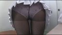 [Black pantyhose× miniskirt beauty] 【Footjob】Chika-chan, a lascivious girl, loves to play with Ji ○ Port and make a man writhe!