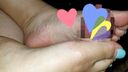 ぁ Yumi #011 [Saliva Yabai] I was sprayed on the sole of my foot with brim lotion footjob outdoors
