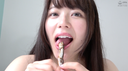 [Tongue Bello & Chewing & Giant Woman] Super cute Miyazawa Chiharu Chan's shishamo licking & chewing video!