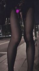 《Man's Daughter》Showcasing masturbation with beautiful legs Cross-dresser-chan sticking♡ semen dripping pounding late night exposure wandering ♡
