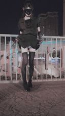 《Man's Daughter》Showcasing masturbation with beautiful legs Cross-dresser-chan sticking♡ semen dripping pounding late night exposure wandering ♡