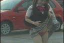 "Demon Footage" Flip through and run away!　Girls' ● Raw skirt flipping Panchira dash!
