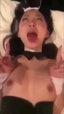 Bunny girl / amateur smartphone shooting having sex with ahe face