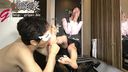 Bright and erotic amateur OL Haruka's thumb salty sniffing licking shame masturbation