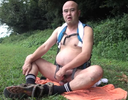 【Exposure】Perverted father who loves outdoor masturbation! Black & nipple slobbering ejaculation!