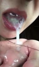 【Ejaculation in the mouth】Pull out quickly and clean