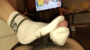 White socks footjob