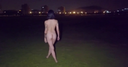 Beautiful woman naked street walk (2)