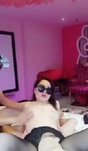 The amazing threesome sex by two Asian women wearing glassans and two men in total fascinates everyone who sees it! !!