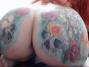 Live chat masturbation of a busty foreign sister full of poké tattoos