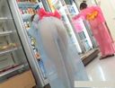 See-through yukata exposure in the store