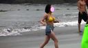 [スーパースロー映像] 夏の海 2018 (巨乳・胸揺れ) part4