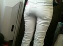 Tight Skirt &amp; White Panties T-Back